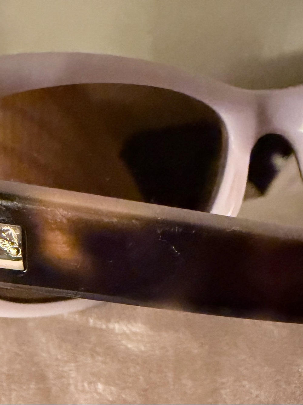 Kate spade  Frame Sunglasses lavender with Brown Tortoiseshell Arms